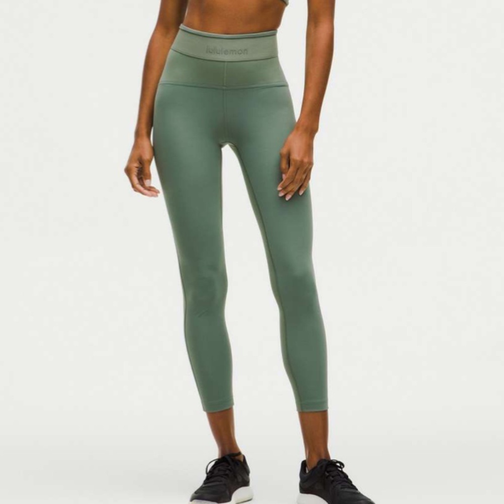 NWOT Lululemon License to Train High-Rise Tight 25" in Grey Eucalyptus (Size 0)